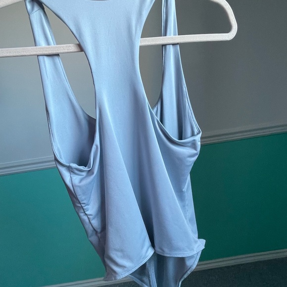 Light Blue Racerback Bodysuit - Picture 2 of 5